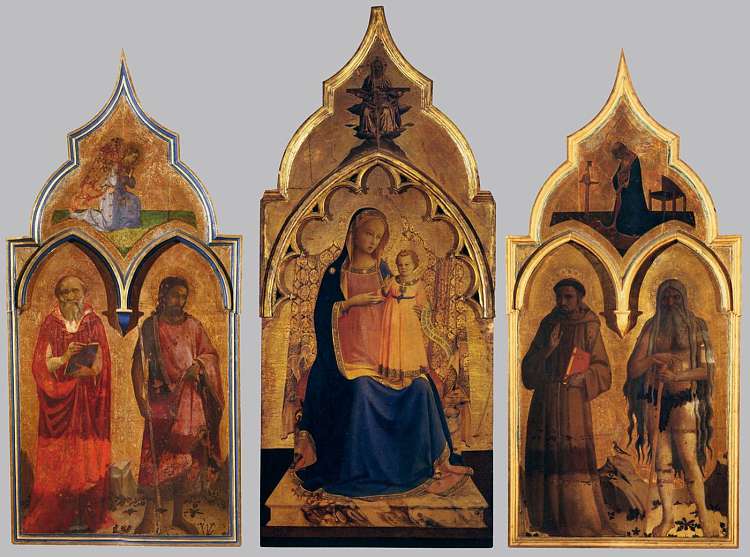 圣弗朗西斯祭坛画公司 Compagnia di San Francesco Altarpiece (c.1429)，弗拉·安吉利科