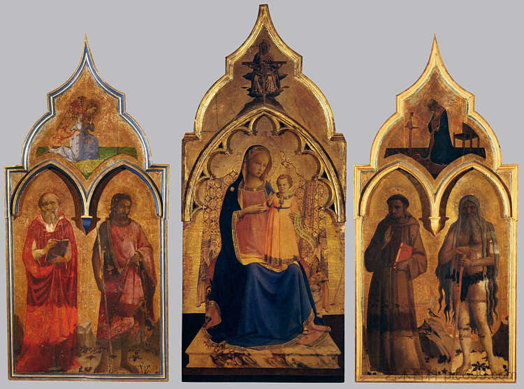 圣弗朗西斯祭坛画公司 Compagnia di San Francesco Altarpiece (c.1429)，弗拉·安吉利科