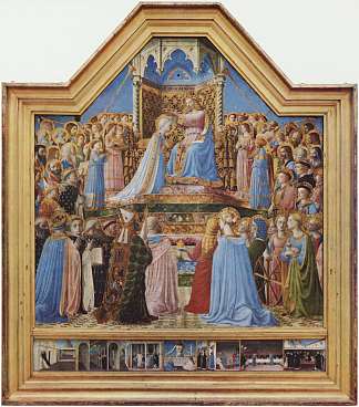 圣母加冕礼 Coronation of the Virgin (1434 – 1435)，弗拉·安吉利科