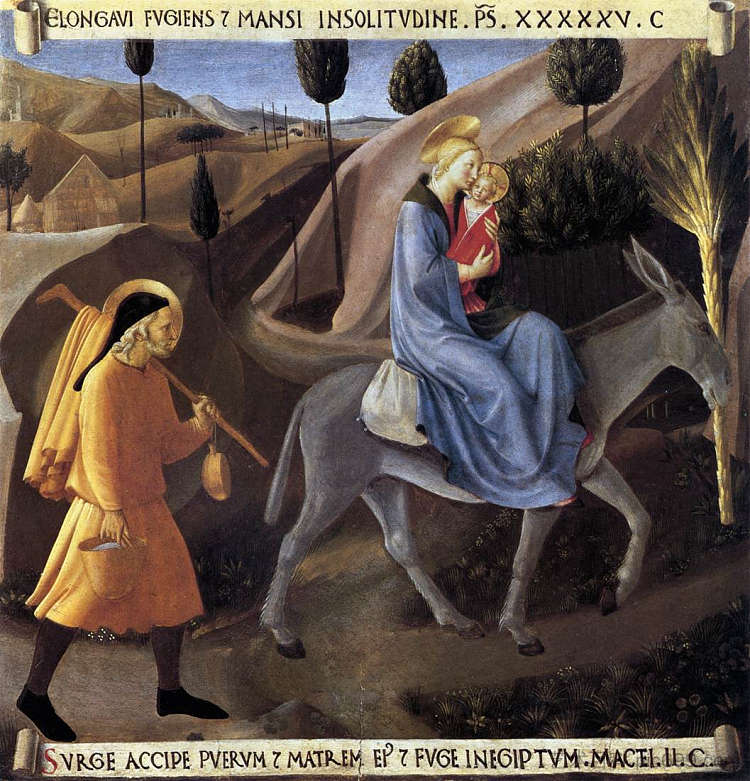 飞往埃及 Flight into Egypt (1451 - 1452)，弗拉·安吉利科