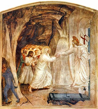 基督在边缘 Christ in Limbo (1441 – 1442)，弗拉·安吉利科