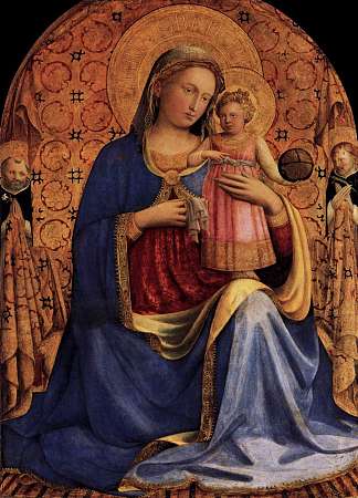 麦当娜和孩子 Madonna and Child (c.1433)，弗拉·安吉利科
