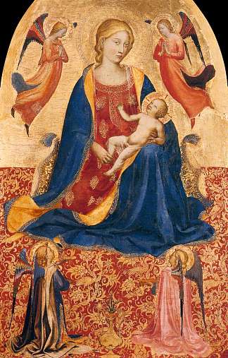 谦卑的麦当娜 Madonna of Humility (c.1418)，弗拉·安吉利科