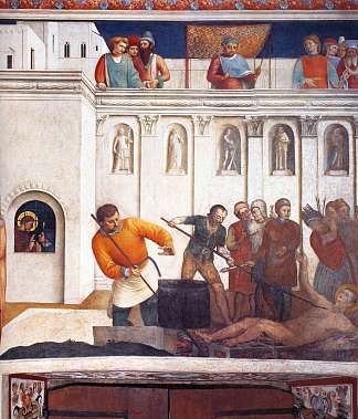 圣劳伦斯殉难 Martyrdom of St. Lawrence (1447 – 1449)，弗拉·安吉利科