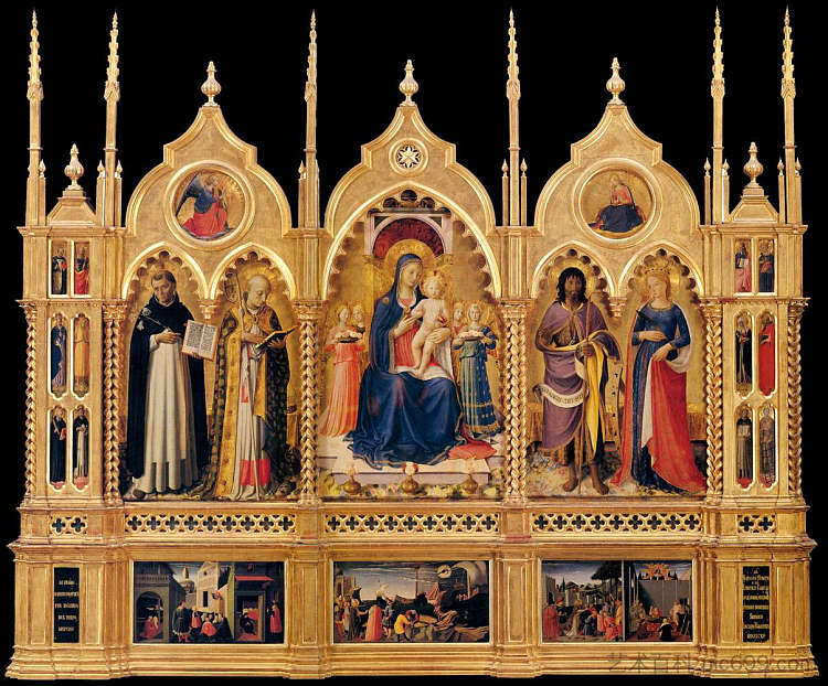 佩鲁贾祭坛画 Perugia Altarpiece (1447 - 1448)，弗拉·安吉利科