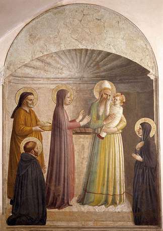 耶稣在圣殿中的介绍 Presentation of Jesus in the Temple (1440 – 1442)，弗拉·安吉利科