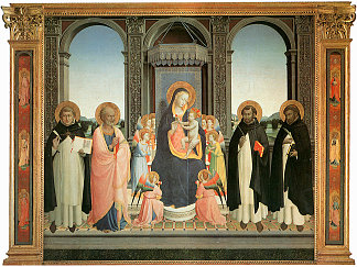 圣多米尼克祭坛画 San Domenico Altarpiece (1424 – 1430)，弗拉·安吉利科