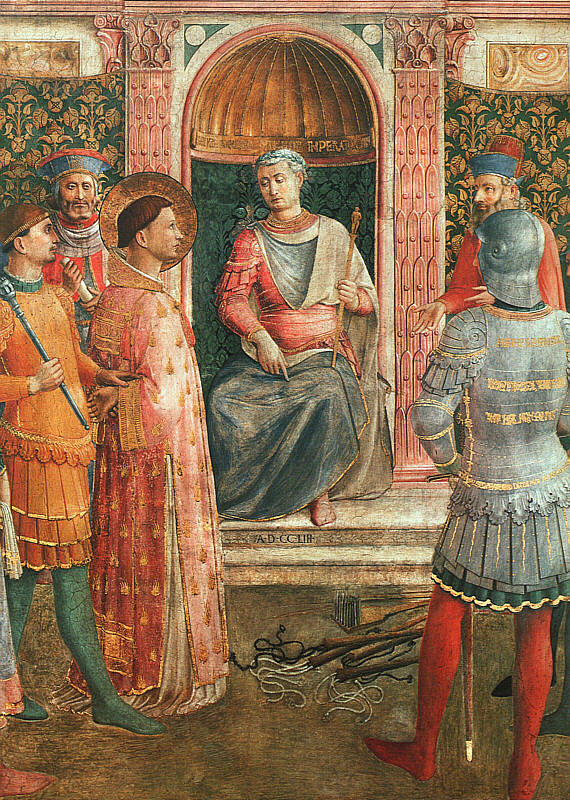 圣劳伦斯受审 St. Lawrence on Trial (1447 - 1450)，弗拉·安吉利科