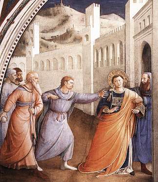 圣斯蒂芬被引向殉道 St. Stephen Being Led to his Martyrdom (1447 – 1449)，弗拉·安吉利科