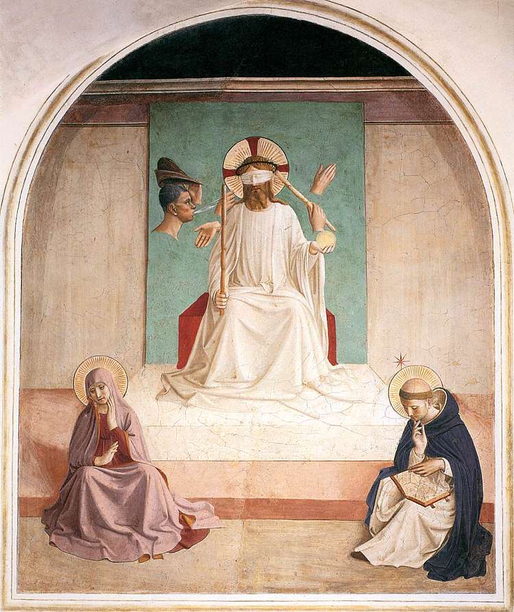 对基督的嘲弄 The Mocking of Christ (1440 - 1441)，弗拉·安吉利科