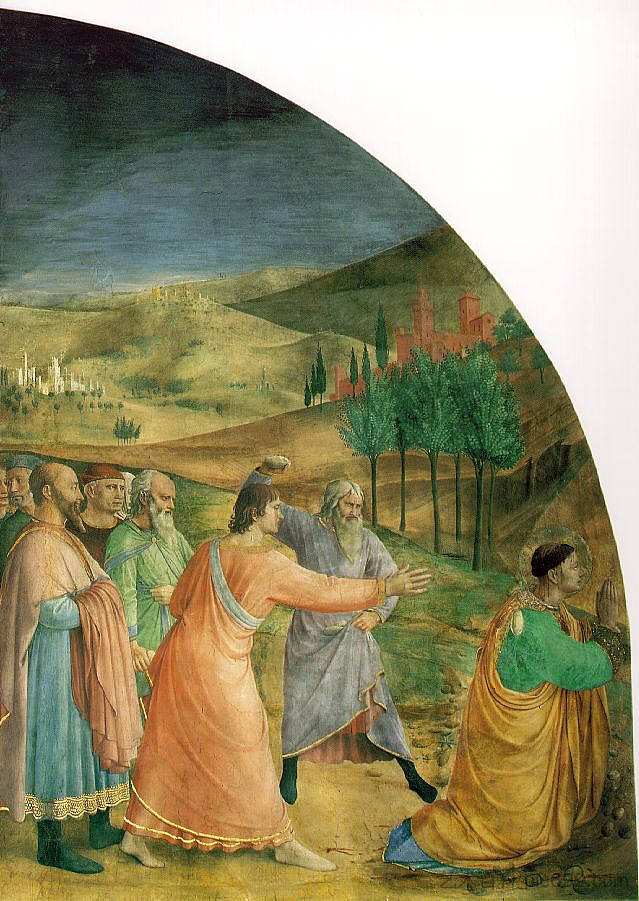 斯蒂芬的石刑 The stoning of Stephen (1447 - 1449)，弗拉·安吉利科