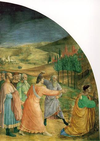 斯蒂芬的石刑 The stoning of Stephen (1447 – 1449)，弗拉·安吉利科