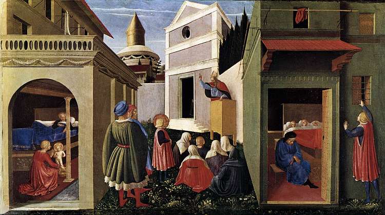 圣尼古拉斯的故事 The Story of St. Nicholas (1447 - 1448)，弗拉·安吉利科