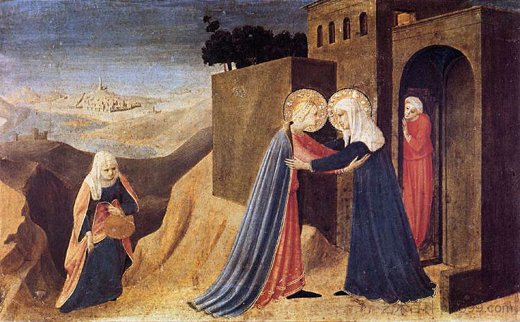 探视 Visitation (1433 - 1434)，弗拉·安吉利科
