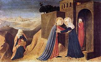 探视 Visitation (1433 – 1434)，弗拉·安吉利科