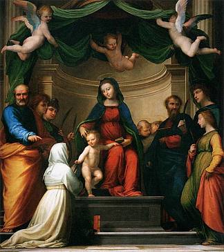 锡耶纳圣凯瑟琳的婚姻 The Marriage of St Catherine of Siena (1511; Venice,Italy                     )，弗拉·巴尔托洛梅奥