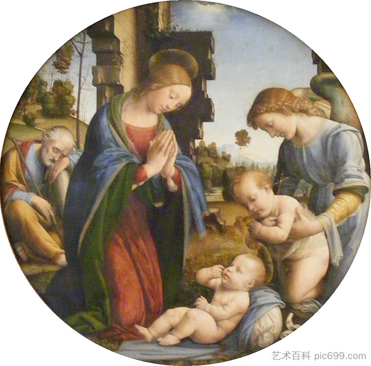 神圣家族 Holy Family (c.1490; Florence,Italy  )，弗拉·巴尔托洛梅奥