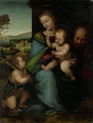 神圣家族与施洗约翰 The Holy Family with John the Baptist (c.1505 – c.1515; Florence,Italy                     )，弗拉·巴尔托洛梅奥