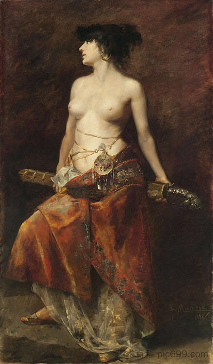 萨洛米 Salome (c.1888)，弗朗西斯·马斯里埃拉