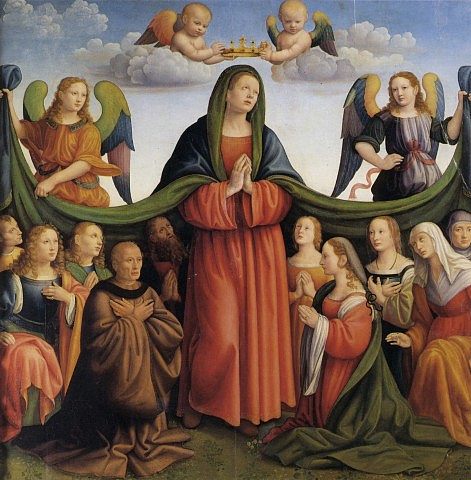 仁慈圣母和捐赠者 Madonna Della Misericordia E Donatori，弗朗西斯科·波蒂西尼