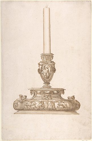 烛台设计 Design for a Candlestick，弗朗切斯科·德·罗西（弗朗切斯科·萨尔维亚蒂），“狙击手”