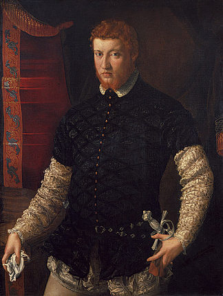 一个男人的肖像 Portrait of a Man (c.1550)，弗朗切斯科·德·罗西（弗朗切斯科·萨尔维亚蒂），“狙击手”