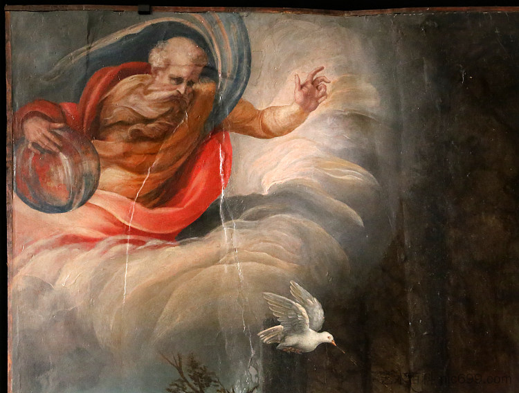 天使报喜(详情) Annunciation (detail) (c.1534),弗朗切斯科·德·罗西(弗朗切斯科·萨尔维亚蒂),“狙击手”