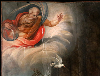 天使报喜（详情） Annunciation (detail) (c.1534)，弗朗切斯科·德·罗西（弗朗切斯科·萨尔维亚蒂），“狙击手”