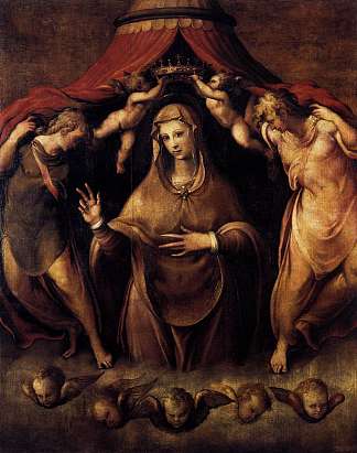圣母与天使加冕 Coronation of the Virgin with Angels，弗朗切斯科·德·罗西（弗朗切斯科·萨尔维亚蒂），“狙击手”