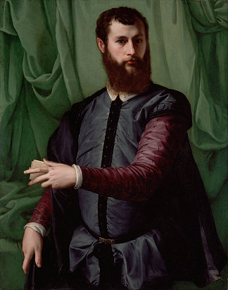一个男人的肖像 Portrait of a Man (1548)，弗朗切斯科·德·罗西（弗朗切斯科·萨尔维亚蒂），“狙击手”