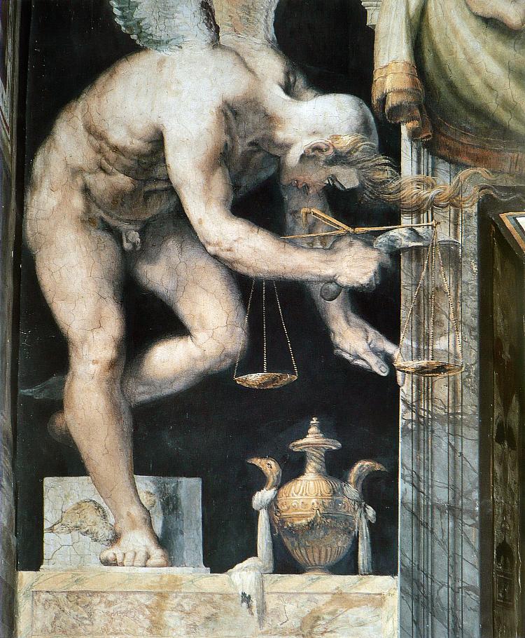 正义天使（局部） L'ange De La Justice (detail) (1552 - 1554)，弗朗切斯科·德·罗西（弗朗切斯科·萨尔维亚蒂），“狙击手”