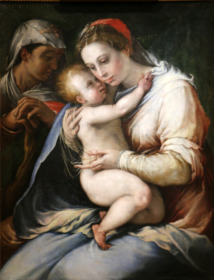 处女与孩子 Virgin with a Child，弗朗切斯科·德·罗西（弗朗切斯科·萨尔维亚蒂），“狙击手”