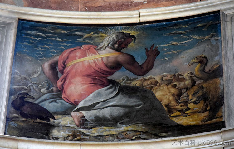 动物的创造 Creation of the Animals (c.1550),弗朗切斯科·德·罗西(弗朗切斯科·萨尔维亚蒂),“狙击手”