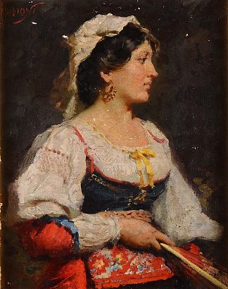 女性肖像 Female portrait，弗朗切斯科·迪迪奥尼