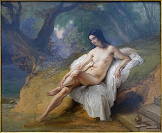 沐浴者 Bather (1844)，弗朗切斯科·海兹