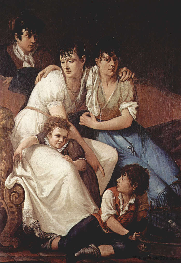 全家福 Family portrait (1807; Italy  )，弗朗切斯科·海兹