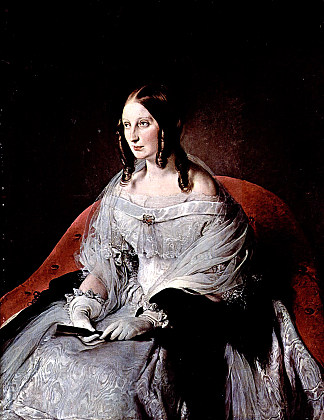 圣安提莫公主的肖像 Portrait of the princess di Sant’Antimo (1840 – 1844)，弗朗切斯科·海兹