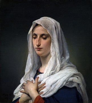 祈祷的女人 Praying woman (1869)，弗朗切斯科·海兹