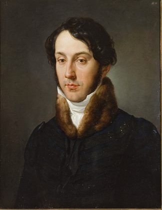 一个男人的肖像 Portrait of a man (1834; Italy                     )，弗朗切斯科·海兹