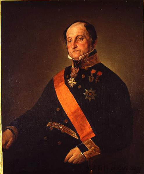 安布罗焦·纳瓦的肖像 Portrait of Ambrogio Nava (c.1852)，弗朗切斯科·海兹