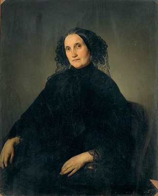 艾米莉亚·莫罗西尼·泽尔特纳的肖像 Portrait of Emilia Morosini Zeltner (1852)，弗朗切斯科·海兹