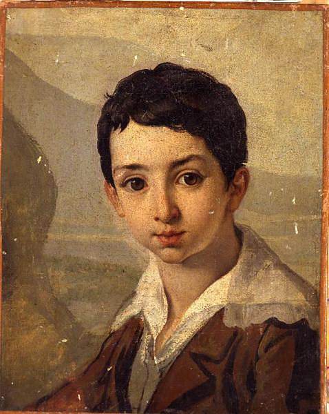 一个男孩的头 Head of a boy (1842),弗朗切斯科·海兹