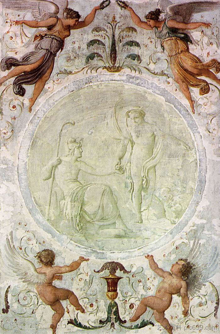 水星给巴黎不和谐的苹果 Mercury Gives Paris the Apple of Discord (1817; Italy ),弗朗切斯科·海兹