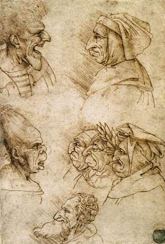七幅漫画 Seven caricatures (1515)，弗朗切斯科·梅尔齐