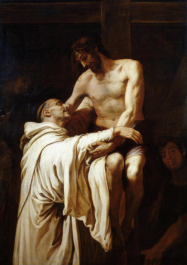 基督拥抱圣伯纳德 Christ embracing Saint Bernard，弗朗切斯科·里巴尔塔