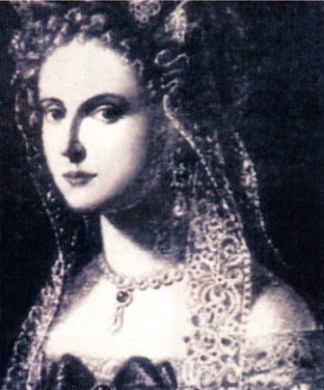 奥罗拉·桑塞韦里诺的肖像 Portrait of Aurora Sanseverino (c.1690)，弗朗西斯科·索利梅纳