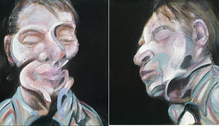 自画像的两项研究 Two Studies for Self-Portrait (1972)，弗朗西斯·培根