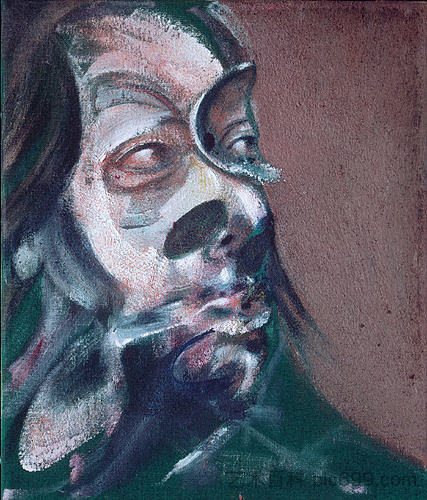 伊莎贝尔·劳斯索恩的肖像 Portrait of Isabel Rawsthorne (1966)，弗朗西斯·培根