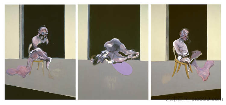 三联画 1972年8月 Triptych August 1972 (1972)，弗朗西斯·培根