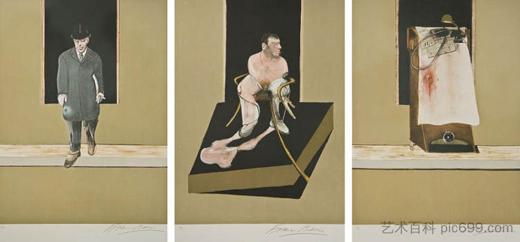 三联画 1986-1987 Triptych 1986-1987 (1987)，弗朗西斯·培根